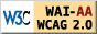 Logo accessibilité wcag 2.0 AA