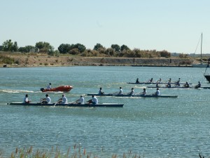 Entraînement aviron sur la base nautique intercommunale