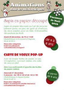 animations de noel 2016