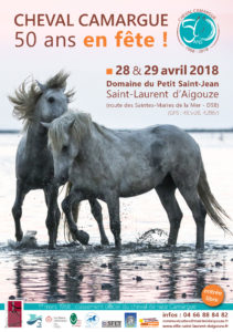 Cheval Camargue : 50 ans en fête les 28 et 29 avril 2018