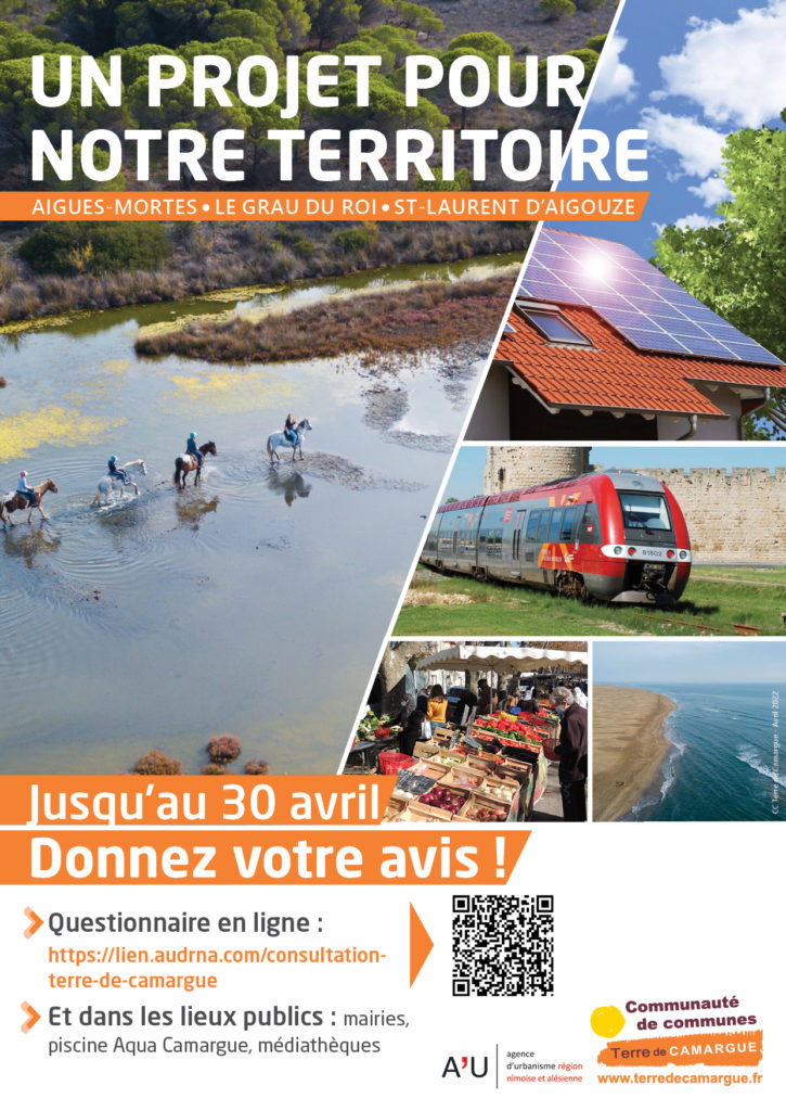 Consultation publique sur le projet de territoire en Terre de Camargue jusqu'au 30 avril 2022