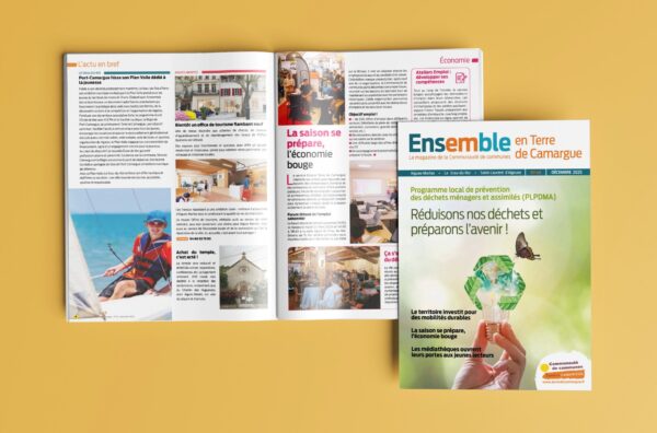 Zoom sur le magazine de de décembre n°46 "Ensemble en Terre de Camargue"